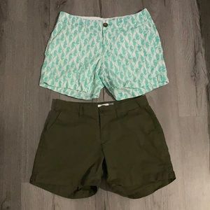 2 pairs of old navy shorts size 0